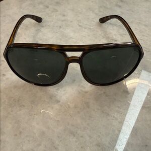 Prada Brown Aviator Sunglasses
